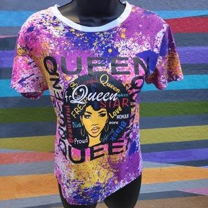 Queen Multicolored Fun T Shirt